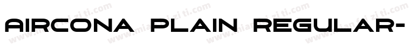 Aircona Plain Regular字体转换